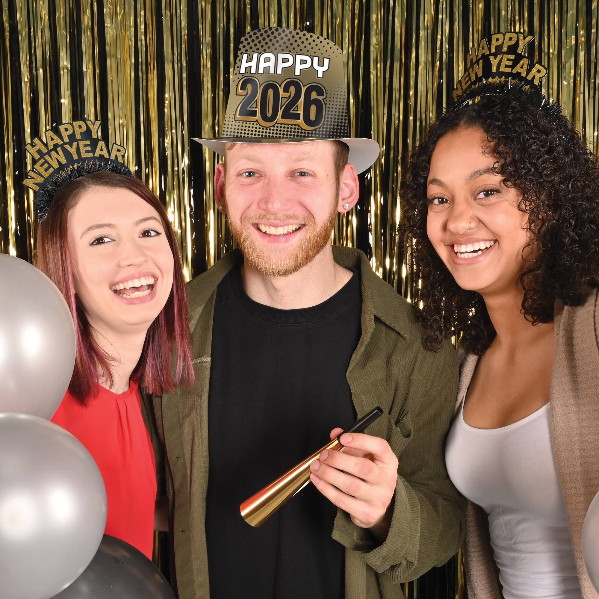 Beistle Gold New Year 2026 Accessory Kit